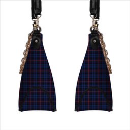 ScotsTee Shop Scottish MacCorquodale Modern Tartan Handbag Women's Shoulder Bag With Chain