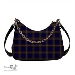 ScotsTee Shop Scottish York Regional Police Tartan Handbag Women's Shoulder Bag With Chain