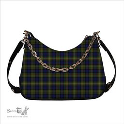 ScotsTee Shop Scottish McLaren Modern Tartan Handbag Women's Shoulder Bag With Chain