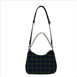 ScotsTee Shop Scottish Jamieson Tartan Handbag Women's Shoulder Bag With Chain
