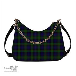 ScotsTee Shop Scottish Jamieson Tartan Handbag Women's Shoulder Bag With Chain