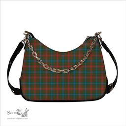 ScotsTee Shop Scottish Wilson Janet Ancient Clan Tartan Handbag Women's Shoulder Bag With Chain