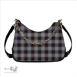 ScotsTee Shop Scottish McDonald Dress Ancient Tartan Handbag Women's Shoulder Bag With Chain