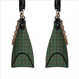 ScotsTee Shop Scottish MacKinnon Hunting Ancient Tartan Handbag Women's Shoulder Bag With Chain