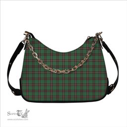 ScotsTee Shop Scottish MacKinnon Hunting Ancient Tartan Handbag Women's Shoulder Bag With Chain