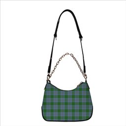 ScotsTee Shop Scottish Irvine of Bonshaw Ancient Tartan Handbag Women's Shoulder Bag With Chain