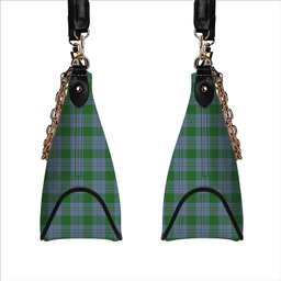 ScotsTee Shop Scottish Irvine of Bonshaw Ancient Tartan Handbag Women's Shoulder Bag With Chain