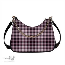 ScotsTee Shop Scottish MacPherson Hunting Modern Tartan Handbag Women's Shoulder Bag With Chain