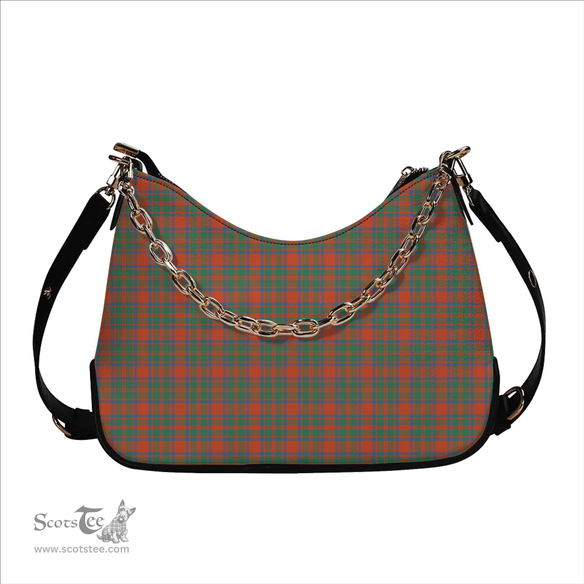 ScotsTee Shop Scottish MacKintosh Ancient Tartan Handbag Women's Shoulder Bag With Chain