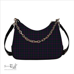 ScotsTee Shop Scottish MacCaughan or MacEachain Tartan Handbag Women's Shoulder Bag With Chain