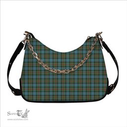 ScotsTee Shop Scottish Walkinshaw Tartan Handbag Women's Shoulder Bag With Chain