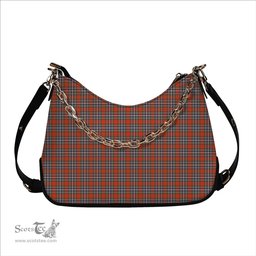 ScotsTee Shop Scottish McFarland Ancient Tartan Handbag Women's Shoulder Bag With Chain