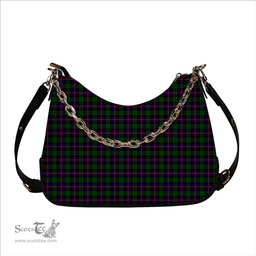 ScotsTee Shop Scottish Urquhart Modern Tartan Handbag Women's Shoulder Bag With Chain