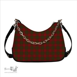 ScotsTee Shop Scottish MacAlister of Glenbarr Tartan Handbag Women's Shoulder Bag With Chain