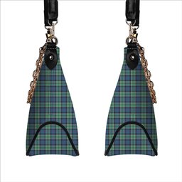 ScotsTee Shop Scottish Leslie Hunting Ancient SC Tartan Handbag Women's Shoulder Bag With Chain