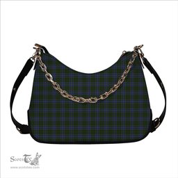 ScotsTee Shop Scottish MacMillan Hunting Tartan Handbag Women's Shoulder Bag With Chain