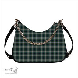 ScotsTee Shop Scottish Johnston Dress Modern Tartan Handbag Women's Shoulder Bag With Chain