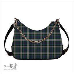 ScotsTee Shop Scottish MacInnes Dress Tartan Handbag Women's Shoulder Bag With Chain