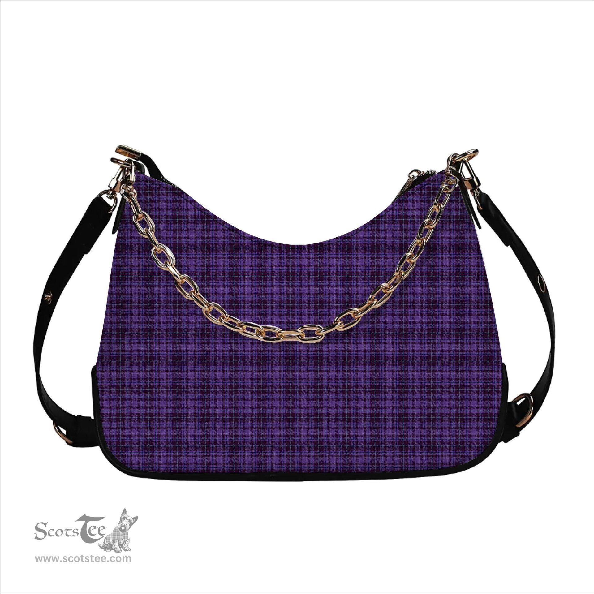 ScotsTee Shop Scottish Learmonth Family Herts Tartan Handbag Women's Shoulder Bag With Chain