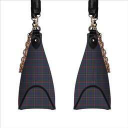 ScotsTee Shop Scottish Hyndman Tartan Handbag Women's Shoulder Bag With Chain
