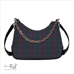 ScotsTee Shop Scottish Hyndman Tartan Handbag Women's Shoulder Bag With Chain