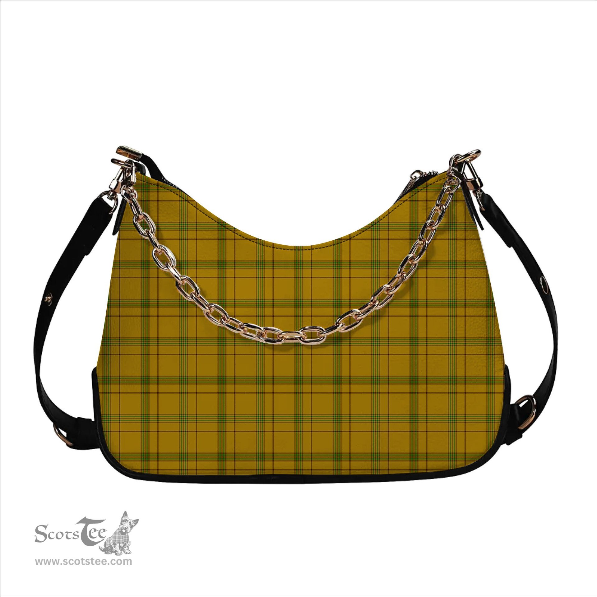 ScotsTee Shop Scottish Houston Tartan Handbag Women's Shoulder Bag With Chain