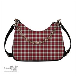 ScotsTee Shop Scottish MacPhee Dress Modern Tartan Handbag Women's Shoulder Bag With Chain