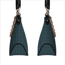ScotsTee Shop Scottish McRae Hunting Ancient Tartan Handbag Women's Shoulder Bag With Chain