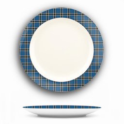 ScotsTee Shop Scottish Thompson Society Dress Blue Ceramic Tartan Plate