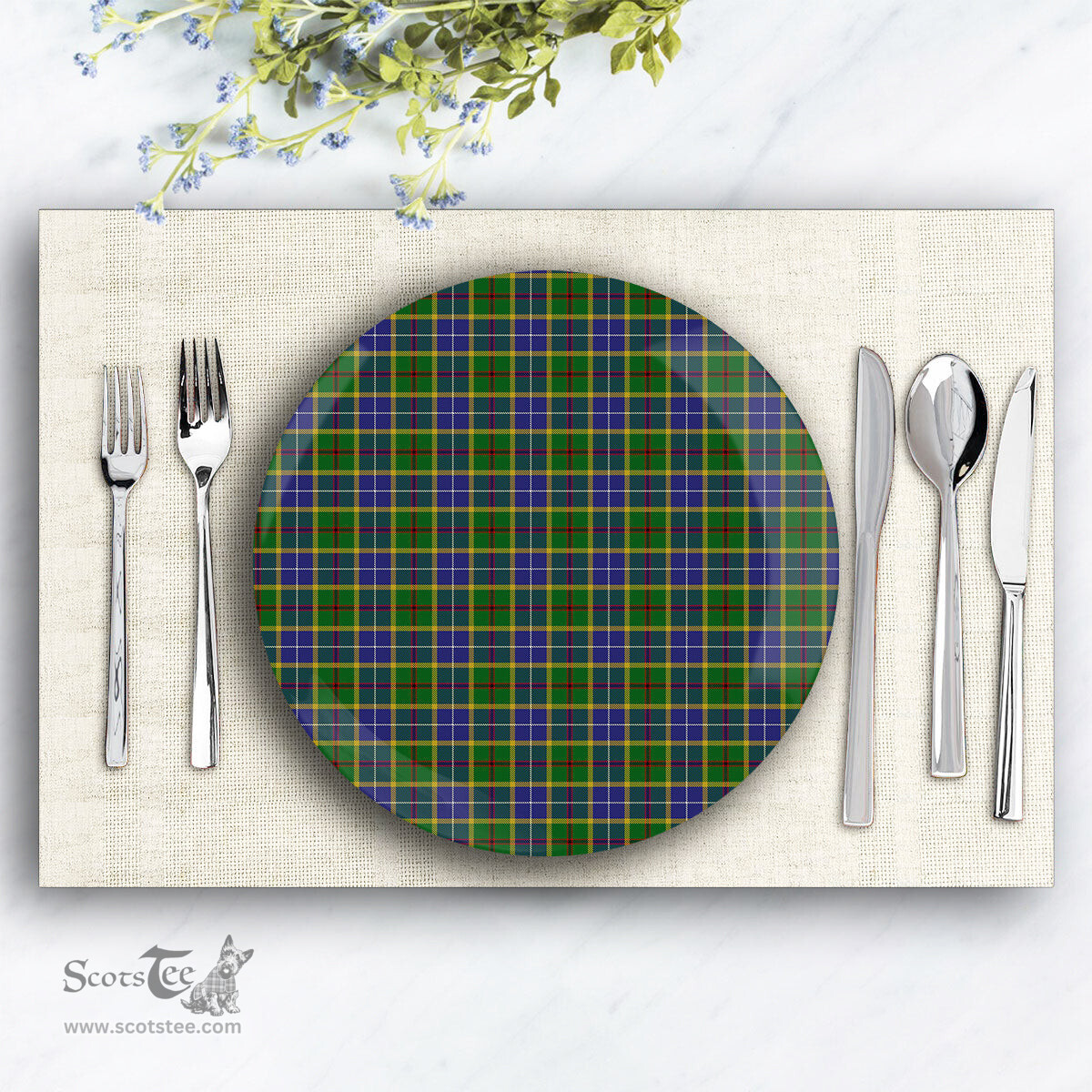 ScotsTee Shop Scottish Turnbull of Thornton Ceramic Tartan Plate