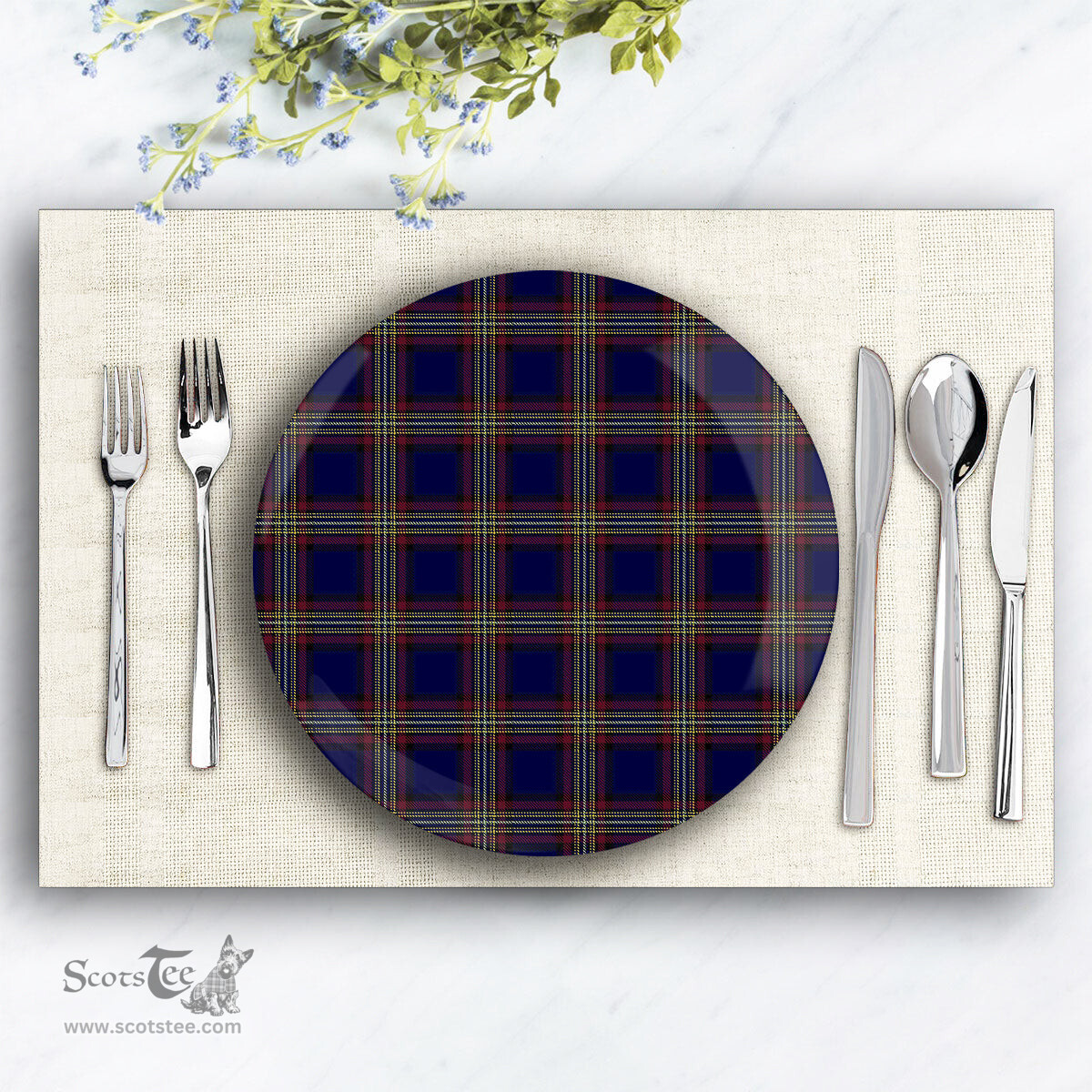 ScotsTee Shop Scottish York Regional Police Ceramic Tartan Plate