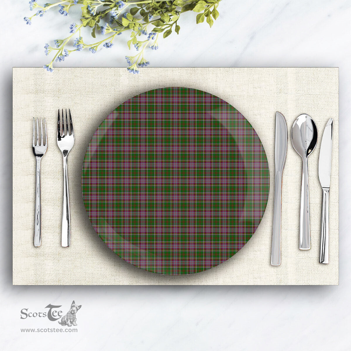 ScotsTee Shop Scottish Anderson of Kinneddar Hunting Ceramic Tartan Plate