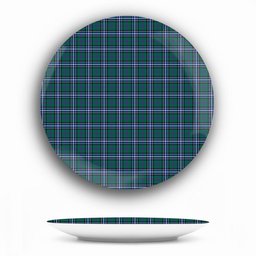 ScotsTee Shop Scottish Alexander of Menstry Hunting Modern Ceramic Tartan Plate
