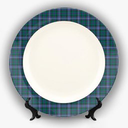 ScotsTee Shop Scottish Alexander of Menstry Hunting Modern Ceramic Tartan Plate