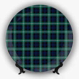 ScotsTee Shop Scottish Baillie of Polkemmet Modern Ceramic Tartan Plate