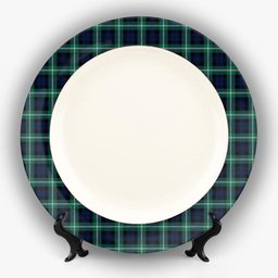 ScotsTee Shop Scottish Baillie of Polkemmet Modern Ceramic Tartan Plate