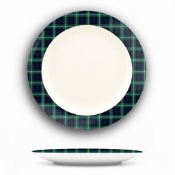 ScotsTee Shop Scottish Baillie of Polkemmet Modern Ceramic Tartan Plate