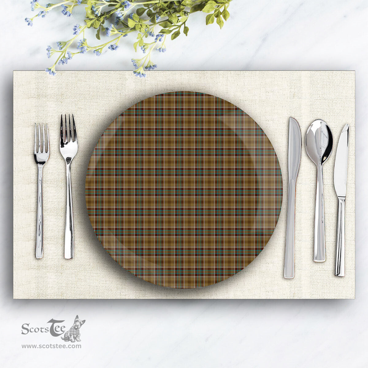 ScotsTee Shop Scottish Bruce of Kinnaird (Vivienne Westwood Design) Ceramic Tartan Plate