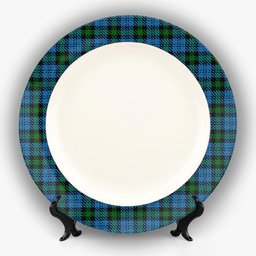 ScotsTee Shop Scottish Campbell of Glenlyon Ceramic Tartan Plate