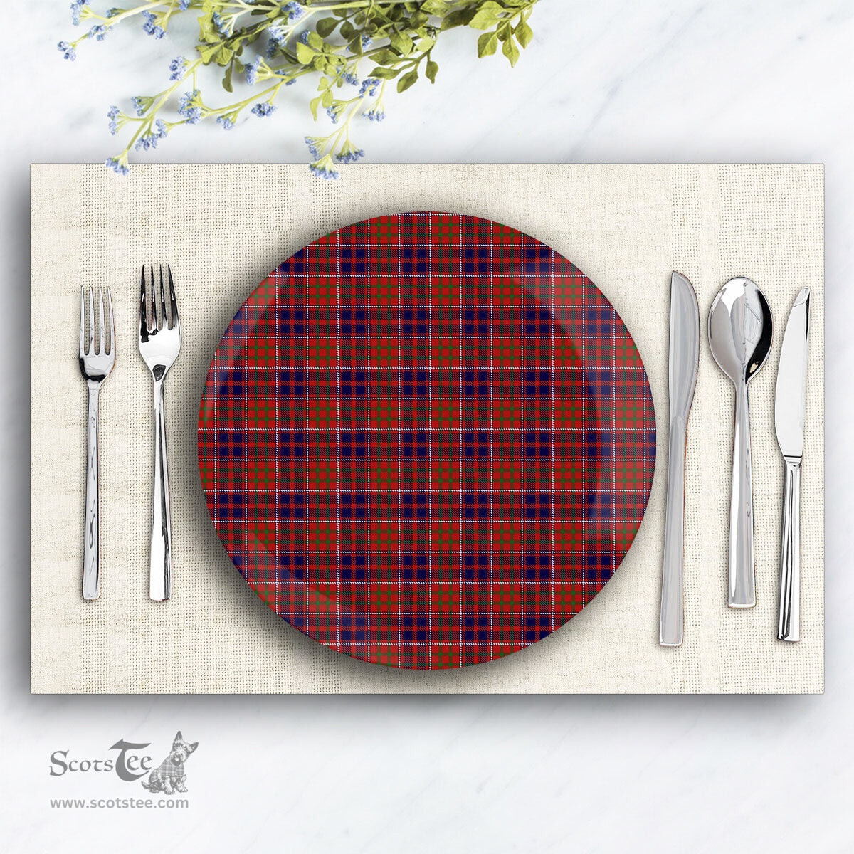 ScotsTee Shop Scottish Cameron of Locheil Original Ceramic Tartan Plate