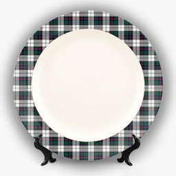 ScotsTee Shop Scottish Campbell of Cawdor Dress Modern Ceramic Tartan Plate