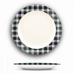 ScotsTee Shop Scottish Campbell of Cawdor Dress Modern Ceramic Tartan Plate
