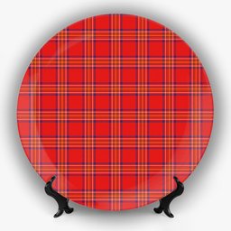 ScotsTee Shop Scottish Burnett of Leys Modern Ceramic Tartan Plate