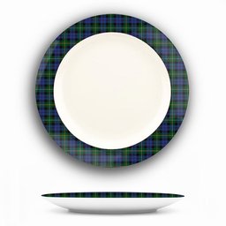 ScotsTee Shop Scottish Campbell of Loudoun Ceramic Tartan Plate