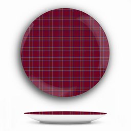 ScotsTee Shop Scottish Burnett of Leys Hunting Ceramic Tartan Plate