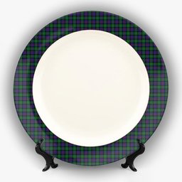 ScotsTee Shop Scottish Campbell of Cawdor Ceramic Tartan Plate