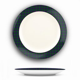 ScotsTee Shop Scottish Campbell of Cawdor Ceramic Tartan Plate