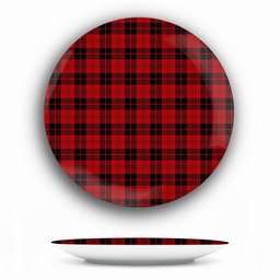 ScotsTee Shop Scottish Campbell of Armaddie Ceramic Tartan Plate