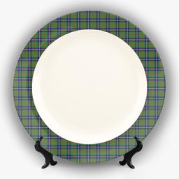 ScotsTee Shop Scottish Cameron of Lochiel Hunting Ceramic Tartan Plate