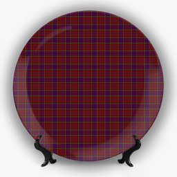 ScotsTee Shop Scottish Anderson of Kinnedear Red Ceramic Tartan Plate